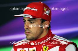 Fernando Alonso (ESP) Ferrari in the FIA Press Conference. 20.04.2013. Formula 1 World Championship, Rd 4, Bahrain Grand Prix, Sakhir, Bahrain, Qualifying Day