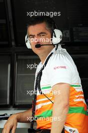 Andy Stevenson (GBR) Sahara Force India F1 Team Manager. 20.04.2013. Formula 1 World Championship, Rd 4, Bahrain Grand Prix, Sakhir, Bahrain, Qualifying Day