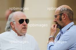 (L to R): David Richards (GBR) CEO Prodrive with Norman Howell (GBR) FIA. 20.04.2013. Formula 1 World Championship, Rd 4, Bahrain Grand Prix, Sakhir, Bahrain, Qualifying Day