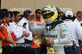 Pole for Nico Rosberg (GER) Mercedes AMG F1 W04.  20.04.2013. Formula 1 World Championship, Rd 4, Bahrain Grand Prix, Sakhir, Bahrain, Qualifying Day