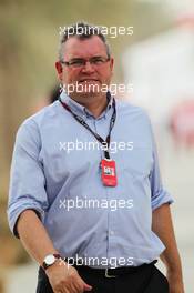 Joe Saward (GBR) Journalist. 20.04.2013. Formula 1 World Championship, Rd 4, Bahrain Grand Prix, Sakhir, Bahrain, Qualifying Day