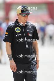 Kimi Raikkonen (FIN) Lotus F1 Team. 21.04.2013. Formula 1 World Championship, Rd 4, Bahrain Grand Prix, Sakhir, Bahrain, Race Day