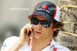 Esteban Gutierrez (MEX) Sauber. 18.04.2013. Formula 1 World Championship, Rd 4, Bahrain Grand Prix, Sakhir, Bahrain, Preparation Day