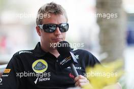 Kimi Raikkonen (FIN) Lotus F1 Team. 18.04.2013. Formula 1 World Championship, Rd 4, Bahrain Grand Prix, Sakhir, Bahrain, Preparation Day