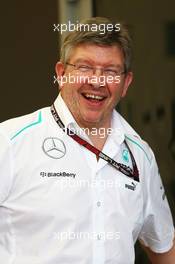 Ross Brawn (GBR) Mercedes AMG F1 Team Principal. 18.04.2013. Formula 1 World Championship, Rd 4, Bahrain Grand Prix, Sakhir, Bahrain, Preparation Day