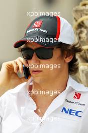 Esteban Gutierrez (MEX) Sauber. 18.04.2013. Formula 1 World Championship, Rd 4, Bahrain Grand Prix, Sakhir, Bahrain, Preparation Day