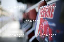 Pit board for Jean-Eric Vergne (FRA) Scuderia Toro Rosso. 18.04.2013. Formula 1 World Championship, Rd 4, Bahrain Grand Prix, Sakhir, Bahrain, Preparation Day