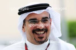 HRH Prince Salman bin Hamad Al Khalifa, Crown Prince of Bahrain. 18.04.2013. Formula 1 World Championship, Rd 4, Bahrain Grand Prix, Sakhir, Bahrain, Preparation Day