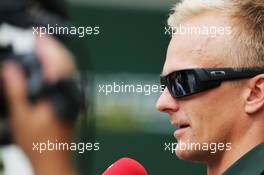 Heikki Kovalainen (FIN) Caterham F1 Team Reserve Driver. 18.04.2013. Formula 1 World Championship, Rd 4, Bahrain Grand Prix, Sakhir, Bahrain, Preparation Day