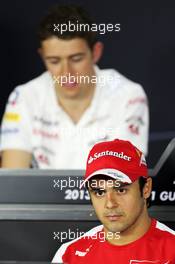 Felipe Massa (BRA) Ferrari in the FIA Press Conference. 18.04.2013. Formula 1 World Championship, Rd 4, Bahrain Grand Prix, Sakhir, Bahrain, Preparation Day