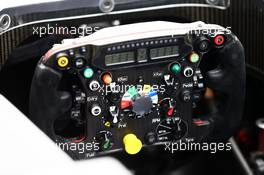 Sauber C32 steering wheel. 18.04.2013. Formula 1 World Championship, Rd 4, Bahrain Grand Prix, Sakhir, Bahrain, Preparation Day