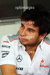 Sergio Perez (MEX) McLaren. 22.11.2013. Formula 1 World Championship, Rd 19, Brazilian Grand Prix, Sao Paulo, Brazil, Practice Day.