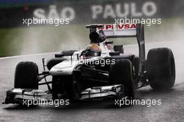 Pastor Maldonado (VEN) Williams FW35. 22.11.2013. Formula 1 World Championship, Rd 19, Brazilian Grand Prix, Sao Paulo, Brazil, Practice Day.