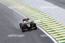 Romain Grosjean (FRA), Lotus F1 Team  22.11.2013. Formula 1 World Championship, Rd 19, Brazilian Grand Prix, Sao Paulo, Brazil, Practice Day.