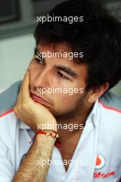 Sergio Perez (MEX) McLaren. 22.11.2013. Formula 1 World Championship, Rd 19, Brazilian Grand Prix, Sao Paulo, Brazil, Practice Day.