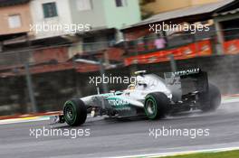 Lewis Hamilton (GBR) Mercedes AMG F1 W04. 22.11.2013. Formula 1 World Championship, Rd 19, Brazilian Grand Prix, Sao Paulo, Brazil, Practice Day.