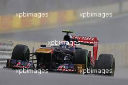 Daniel Ricciardo (AUS) Scuderia Toro Rosso STR8. 22.11.2013. Formula 1 World Championship, Rd 19, Brazilian Grand Prix, Sao Paulo, Brazil, Practice Day.