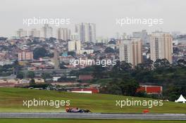 Jean-Eric Vergne (FRA) Scuderia Toro Rosso STR8. 22.11.2013. Formula 1 World Championship, Rd 19, Brazilian Grand Prix, Sao Paulo, Brazil, Practice Day.