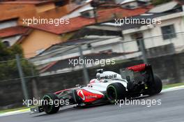 Jenson Button (GBR) McLaren MP4-28. 22.11.2013. Formula 1 World Championship, Rd 19, Brazilian Grand Prix, Sao Paulo, Brazil, Practice Day.
