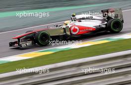 Sergio Perez (MEX), McLaren Mercedes  22.11.2013. Formula 1 World Championship, Rd 19, Brazilian Grand Prix, Sao Paulo, Brazil, Practice Day.