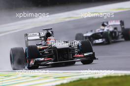 Nico Hulkenberg (GER) Sauber C32. 22.11.2013. Formula 1 World Championship, Rd 19, Brazilian Grand Prix, Sao Paulo, Brazil, Practice Day.