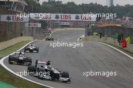 Valtteri Bottas (FIN) Williams FW35. 24.11.2013. Formula 1 World Championship, Rd 19, Brazilian Grand Prix, Sao Paulo, Brazil, Race Day.