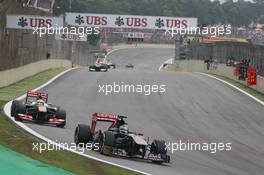 Jean-Eric Vergne (FRA) Scuderia Toro Rosso STR8. 24.11.2013. Formula 1 World Championship, Rd 19, Brazilian Grand Prix, Sao Paulo, Brazil, Race Day.