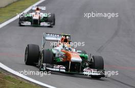 Adrian Sutil (GER), Sahara Force India F1 Team   24.11.2013. Formula 1 World Championship, Rd 19, Brazilian Grand Prix, Sao Paulo, Brazil, Race Day.