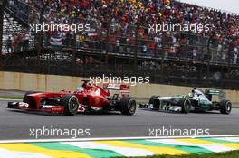 Fernando Alonso (ESP) Ferrari F138. 24.11.2013. Formula 1 World Championship, Rd 19, Brazilian Grand Prix, Sao Paulo, Brazil, Race Day.