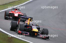 Sebastian Vettel (GER), Red Bull Racing  24.11.2013. Formula 1 World Championship, Rd 19, Brazilian Grand Prix, Sao Paulo, Brazil, Race Day.