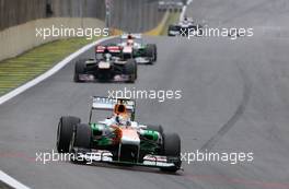 Adrian Sutil (GER), Sahara Force India F1 Team   24.11.2013. Formula 1 World Championship, Rd 19, Brazilian Grand Prix, Sao Paulo, Brazil, Race Day.