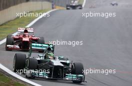 Lewis Hamilton (GBR), Mercedes Grand Prix  24.11.2013. Formula 1 World Championship, Rd 19, Brazilian Grand Prix, Sao Paulo, Brazil, Race Day.