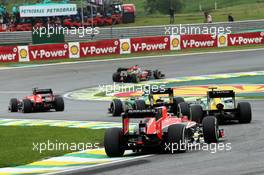Max Chilton (GBR) Marussia F1 Team MR02. 24.11.2013. Formula 1 World Championship, Rd 19, Brazilian Grand Prix, Sao Paulo, Brazil, Race Day.