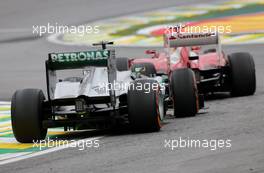 Lewis Hamilton (GBR), Mercedes Grand Prix  24.11.2013. Formula 1 World Championship, Rd 19, Brazilian Grand Prix, Sao Paulo, Brazil, Race Day.