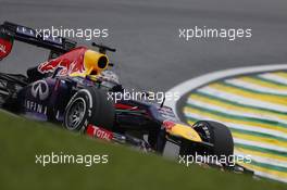 Sebastian Vettel (GER) Red Bull Racing RB9. 24.11.2013. Formula 1 World Championship, Rd 19, Brazilian Grand Prix, Sao Paulo, Brazil, Race Day.