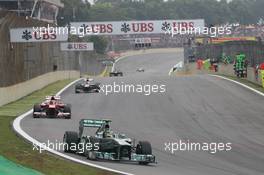Lewis Hamilton (GBR) Mercedes AMG F1 W04. 24.11.2013. Formula 1 World Championship, Rd 19, Brazilian Grand Prix, Sao Paulo, Brazil, Race Day.