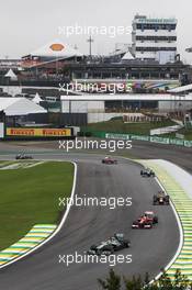 Nico Rosberg (GER) Mercedes AMG F1 W04. 24.11.2013. Formula 1 World Championship, Rd 19, Brazilian Grand Prix, Sao Paulo, Brazil, Race Day.