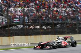 Sergio Perez (MEX) McLaren MP4-28. 24.11.2013. Formula 1 World Championship, Rd 19, Brazilian Grand Prix, Sao Paulo, Brazil, Race Day.