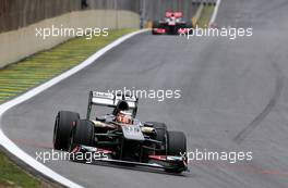 Nico Hulkenberg (GER), Sauber F1 Team Formula One team  24.11.2013. Formula 1 World Championship, Rd 19, Brazilian Grand Prix, Sao Paulo, Brazil, Race Day.