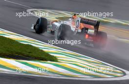 Adrian Sutil (GER), Sahara Force India F1 Team   23.11.2013. Formula 1 World Championship, Rd 19, Brazilian Grand Prix, Sao Paulo, Brazil, Qualifying Day.