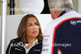 (L to R): Claire Williams (GBR) Williams Deputy Team Principal with Pat Symonds (GBR) Williams Chief Technical Officer. 23.11.2013. Formula 1 World Championship, Rd 19, Brazilian Grand Prix, Sao Paulo, Brazil, Qualifying Day.