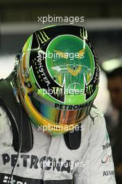 The helmet of Lewis Hamilton (GBR) Mercedes AMG F1.