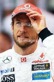 Jenson Button (GBR) McLaren at a team photograph. 23.11.2013. Formula 1 World Championship, Rd 19, Brazilian Grand Prix, Sao Paulo, Brazil, Qualifying Day.