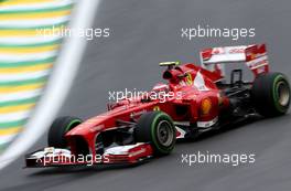 Felipe Massa (BRA), Scuderia Ferrari  23.11.2013. Formula 1 World Championship, Rd 19, Brazilian Grand Prix, Sao Paulo, Brazil, Qualifying Day.