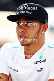 Lewis Hamilton (GBR) Mercedes AMG F1. 21.11.2013. Formula 1 World Championship, Rd 19, Brazilian Grand Prix, Sao Paulo, Brazil, Preparation Day.