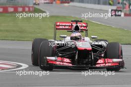 Jenson Button (GBR) McLaren MP4-28. 07.06.2013. Formula 1 World Championship, Rd 7, Canadian Grand Prix, Montreal, Canada, Practice Day.