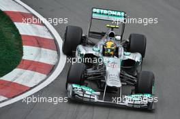 Lewis Hamilton (GBR) Mercedes AMG F1 W04. 07.06.2013. Formula 1 World Championship, Rd 7, Canadian Grand Prix, Montreal, Canada, Practice Day.