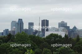 Montreal skyline. 07.06.2013. Formula 1 World Championship, Rd 7, Canadian Grand Prix, Montreal, Canada, Practice Day.