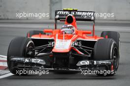 Max Chilton (GBR) Marussia F1 Team MR02. 07.06.2013. Formula 1 World Championship, Rd 7, Canadian Grand Prix, Montreal, Canada, Practice Day.