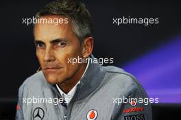 Martin Whitmarsh (GBR) McLaren Chief Executive Officer in the FIA Press Conference. 07.06.2013. Formula 1 World Championship, Rd 7, Canadian Grand Prix, Montreal, Canada, Practice Day.